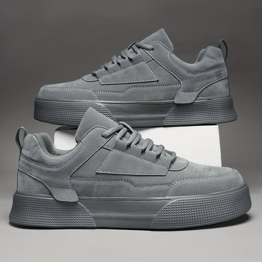 Herren Plateau Sneaker Dicke Sohle Schwarz - Eveloria