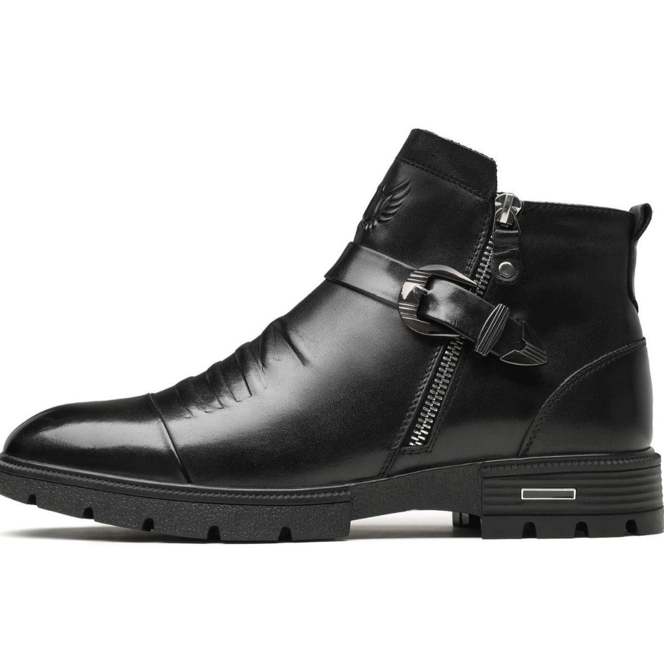 Herren Slip-on Stiefel Leder Elegantes Design