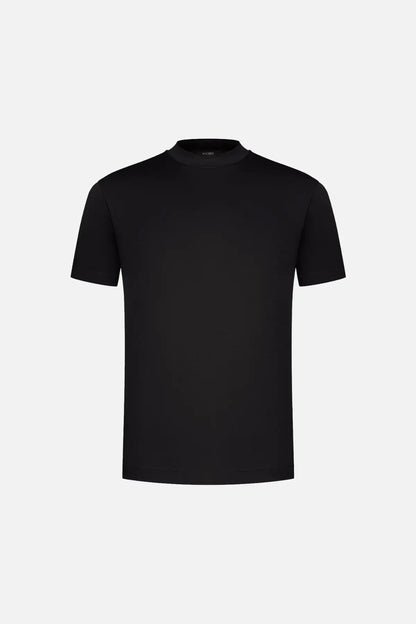 Herren T-Shirt Rundhalsausschnitt Relaxed Fit Schwarz - Eveloria