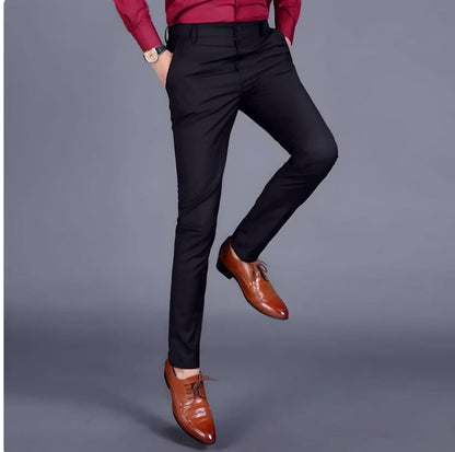 Herren Business-Hose Elegant Schwarz - Norvielle