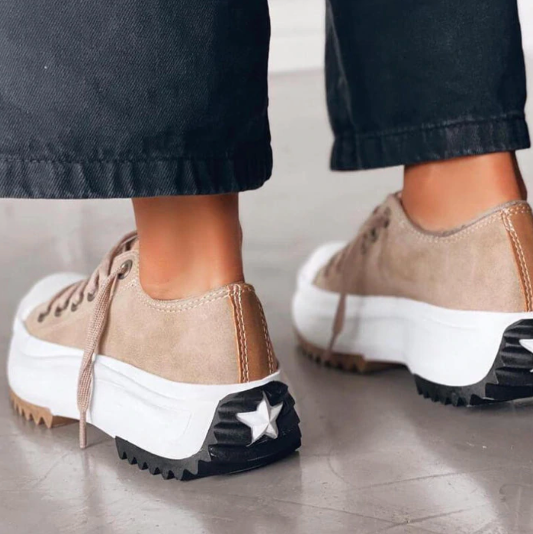 Eveloria Damen Orthopädische Plateau Sneaker - Eveloria