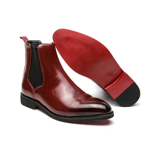 Eveloria Herren Stiefel Leder Schwarz - Eveloria