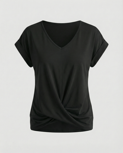 Elegante Damen V-Ausschnitt Bluse