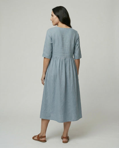 Eveloria Damen Sommerkleid Leicht Lockeres Design