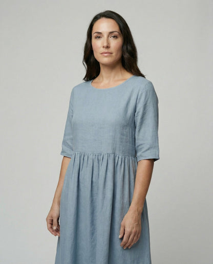 Eveloria Damen Sommerkleid Leicht Lockeres Design