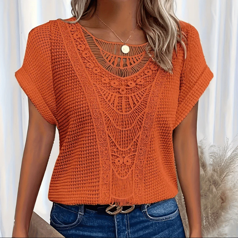 Eveloria Damen Bluse Leicht Luftig