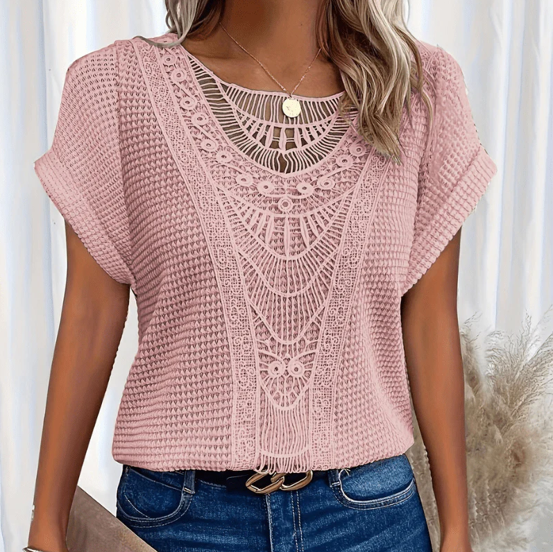 Eveloria Damen Bluse Leicht Luftig