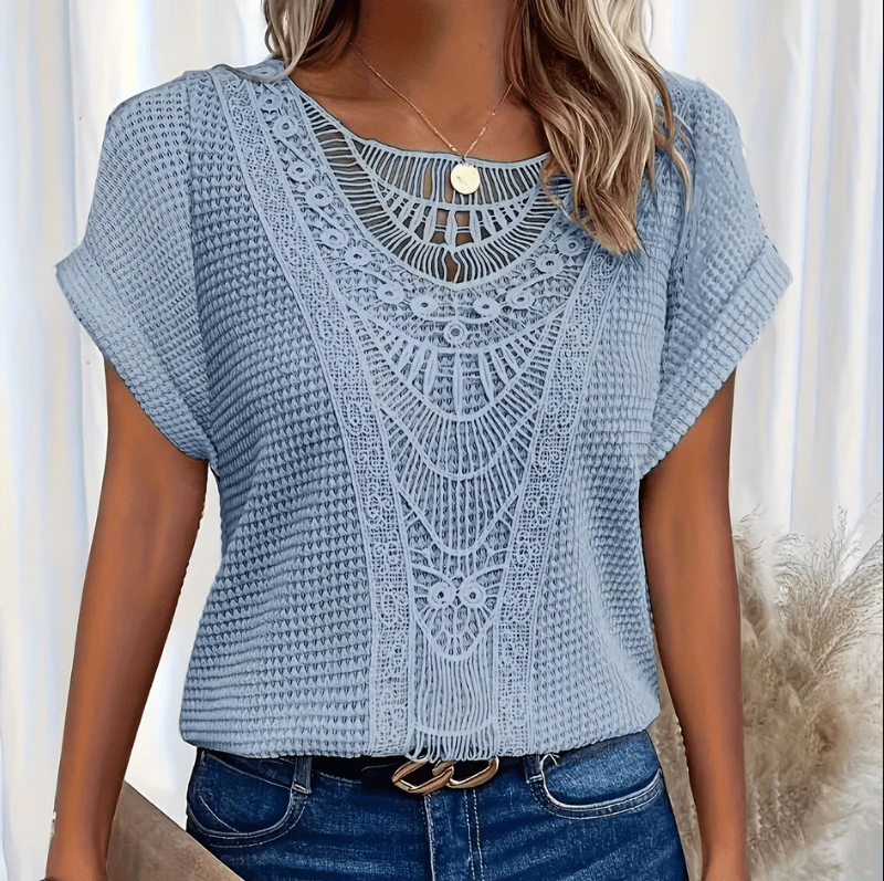 Eveloria Damen Bluse Leicht Luftig
