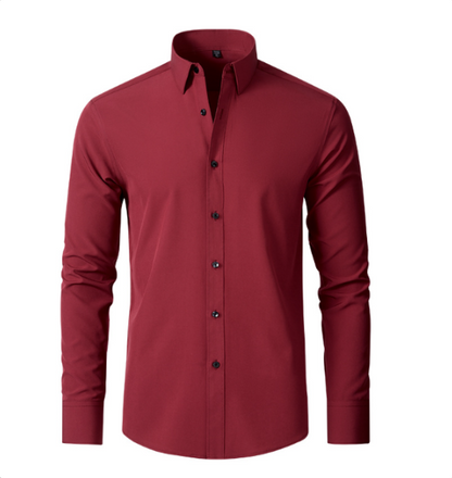 Herren Komfort-Hemd Knitterfrei Stretch