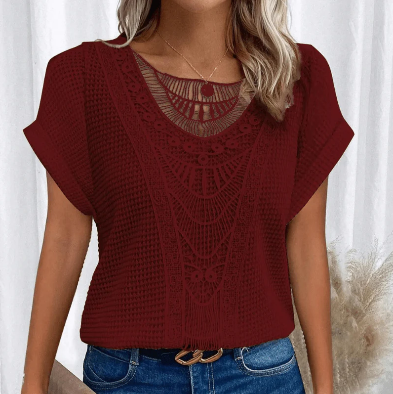 Eveloria Damen Bluse Leicht Luftig