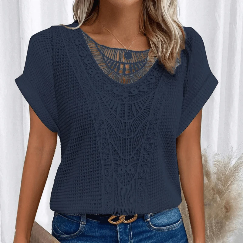 Eveloria Damen Bluse Leicht Luftig