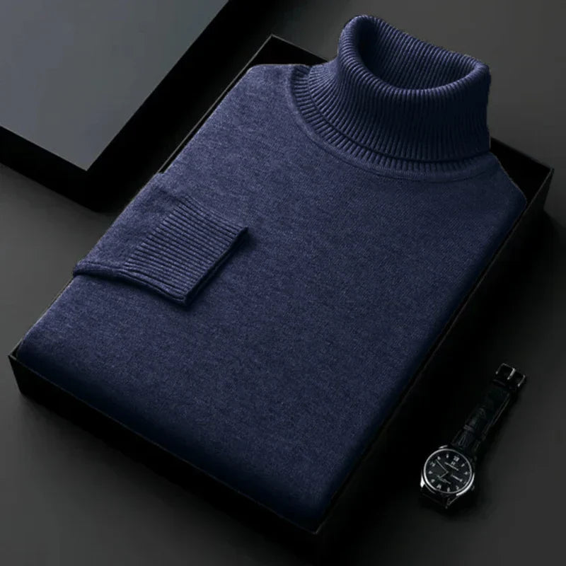 Alwin Herren Rollkragenpullover Warm