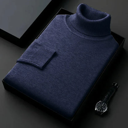 Alwin Herren Rollkragenpullover Warm