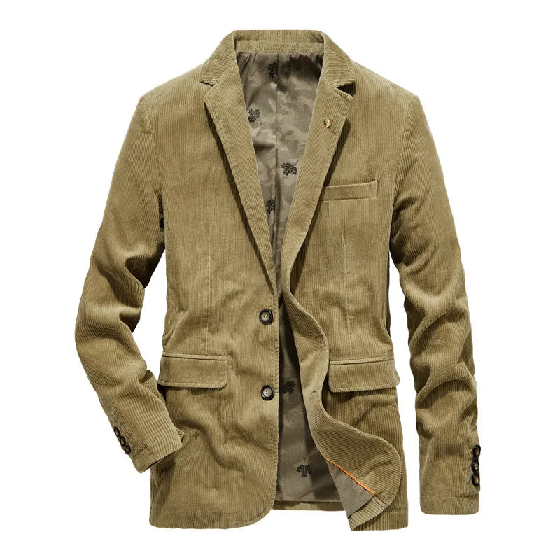 Herren Cord-Blazer Braun Klassisch