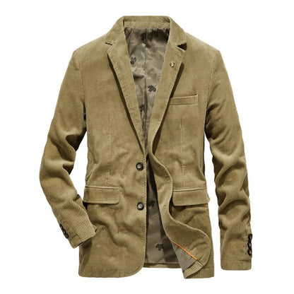 Herren Cord-Blazer Braun Klassisch