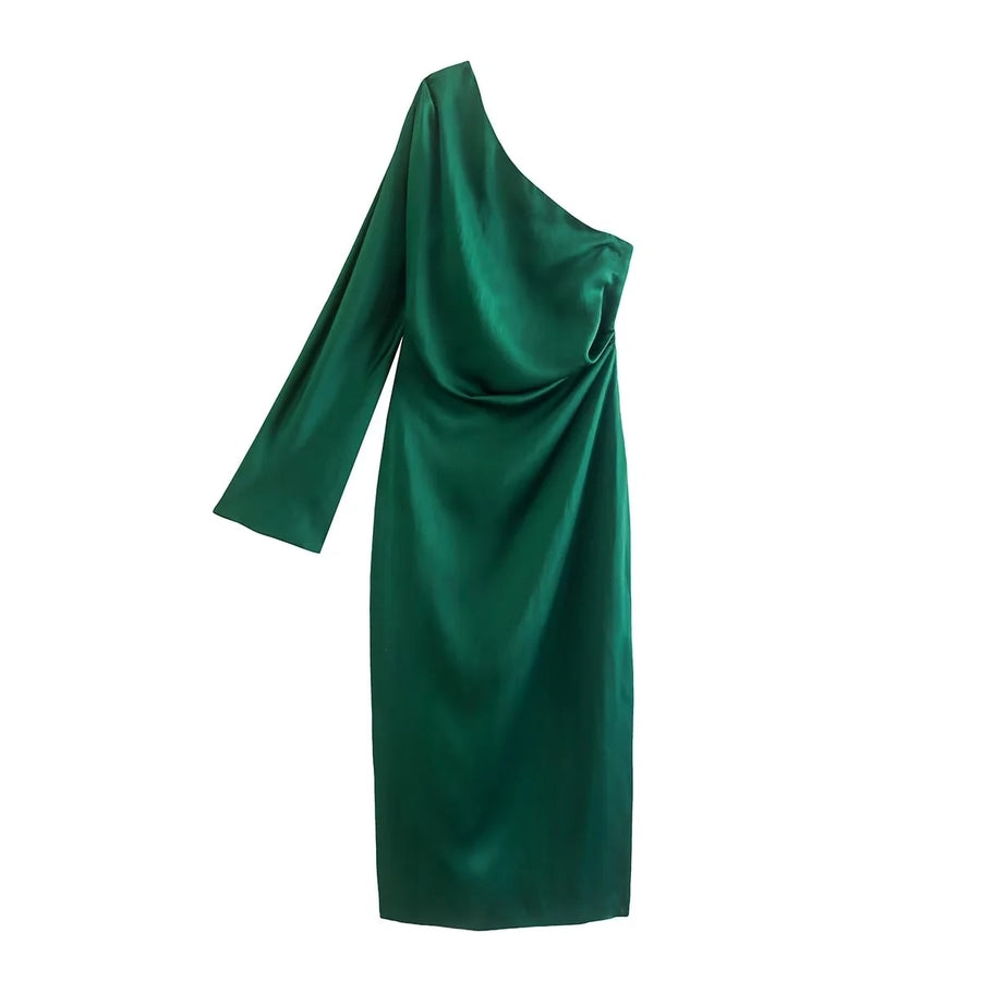 Eveloria Damen Satin Abendkleid