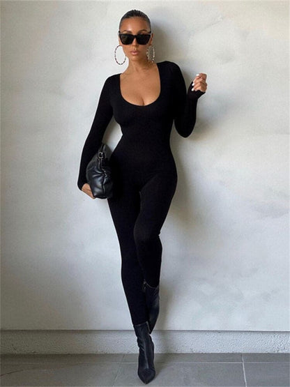 Damen Catsuit Bodysuit Stretch