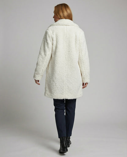 Damen Faux-Fur-Winterjacke Kunstfell