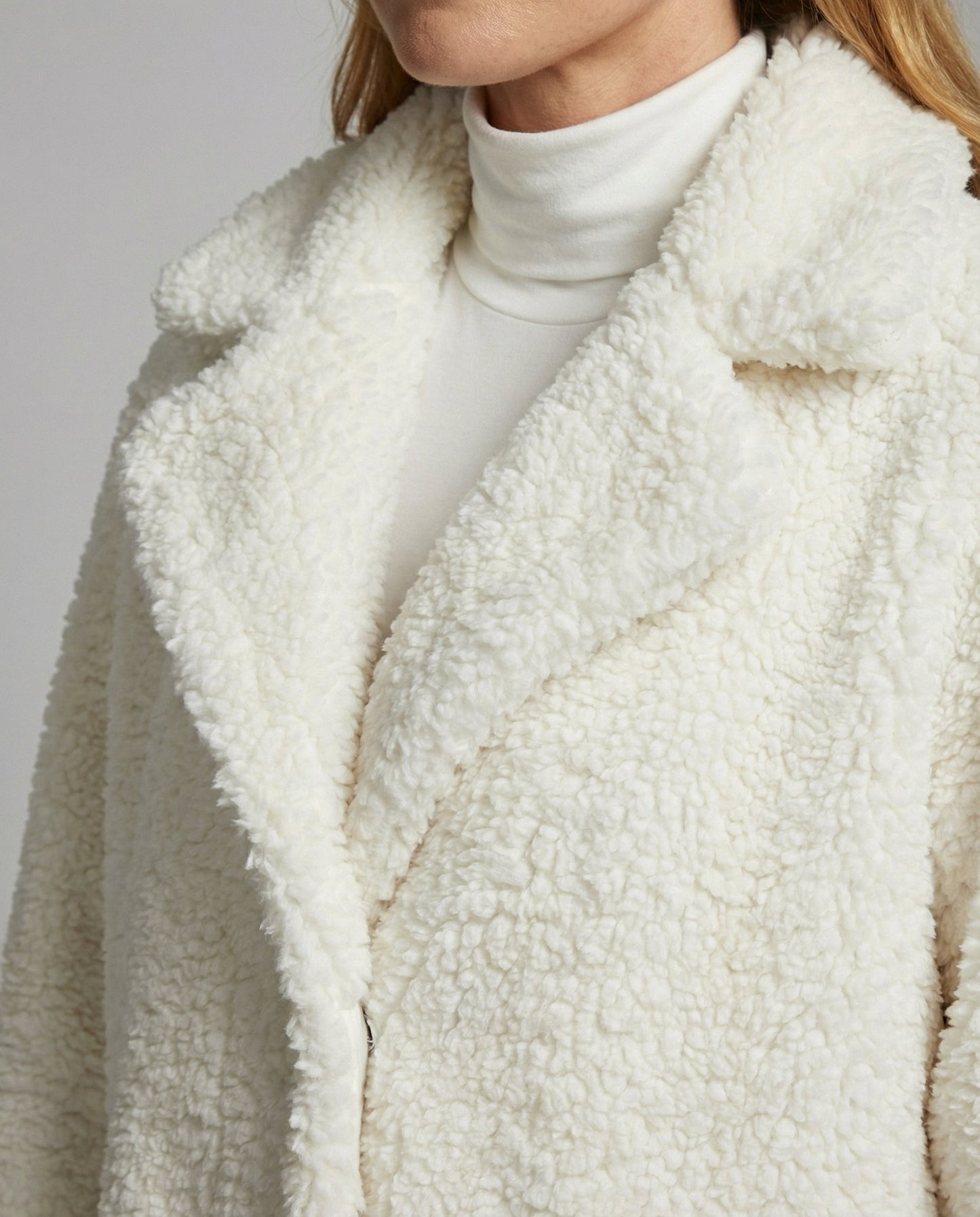Damen Faux-Fur-Winterjacke Kunstfell