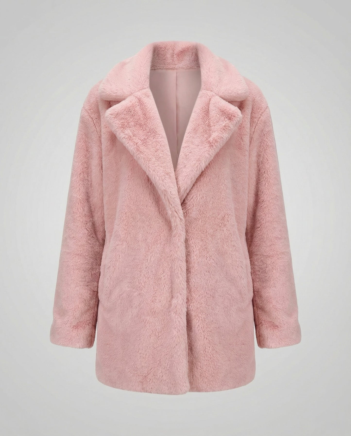 Damen Faux-Fur-Winterjacke Kunstfell