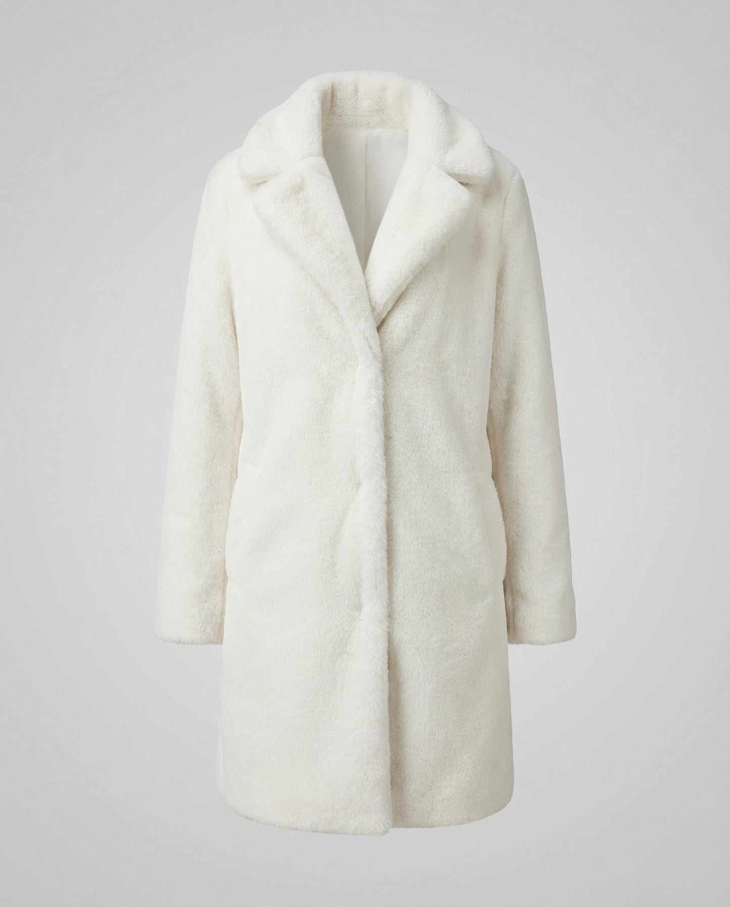 Damen Faux-Fur-Winterjacke Kunstfell