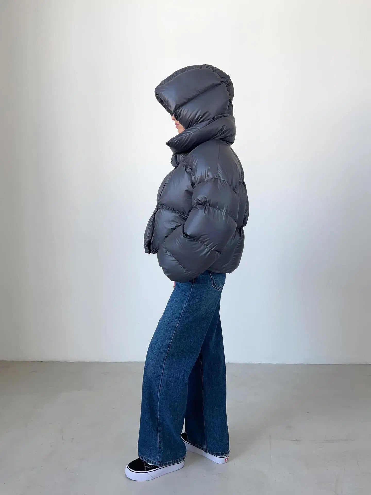 Damen Oversize-Daunenjacke Warm