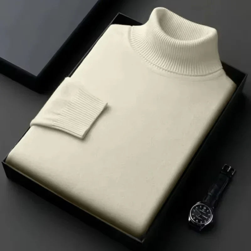 Alwin Herren Rollkragenpullover Warm