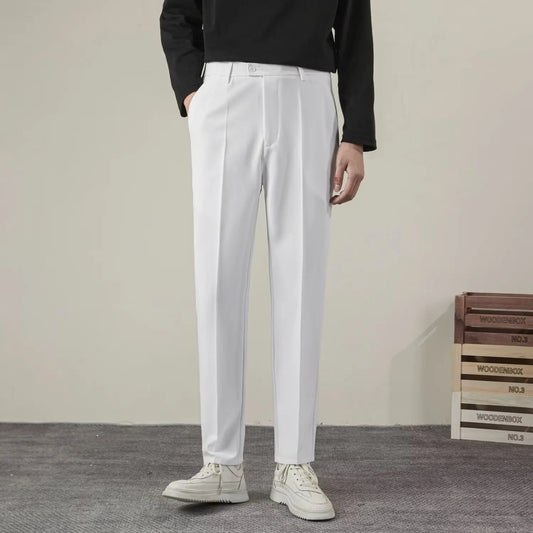 Herren Büro-Hosen Formal Schwarz - Norvielle