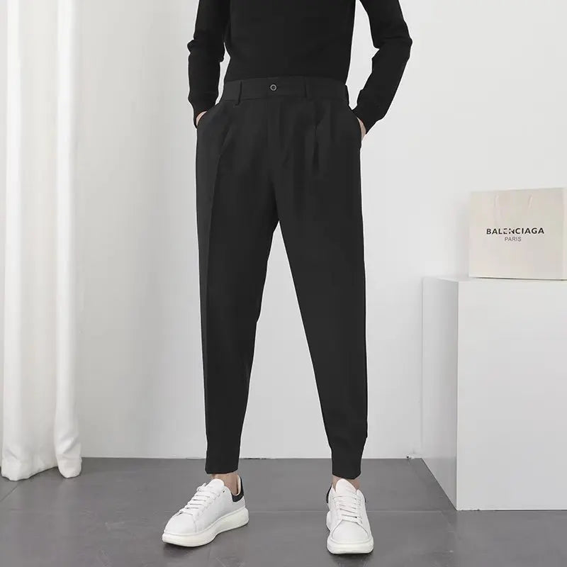 Herren Bundfaltenhose Modern