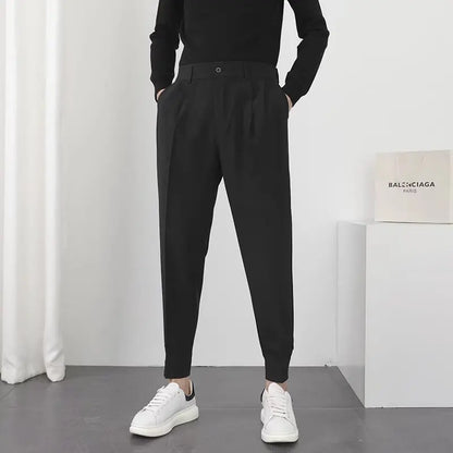 Herren Bundfaltenhose Modern