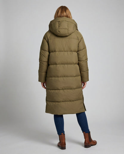 Damen Winterpufferjacke Lang