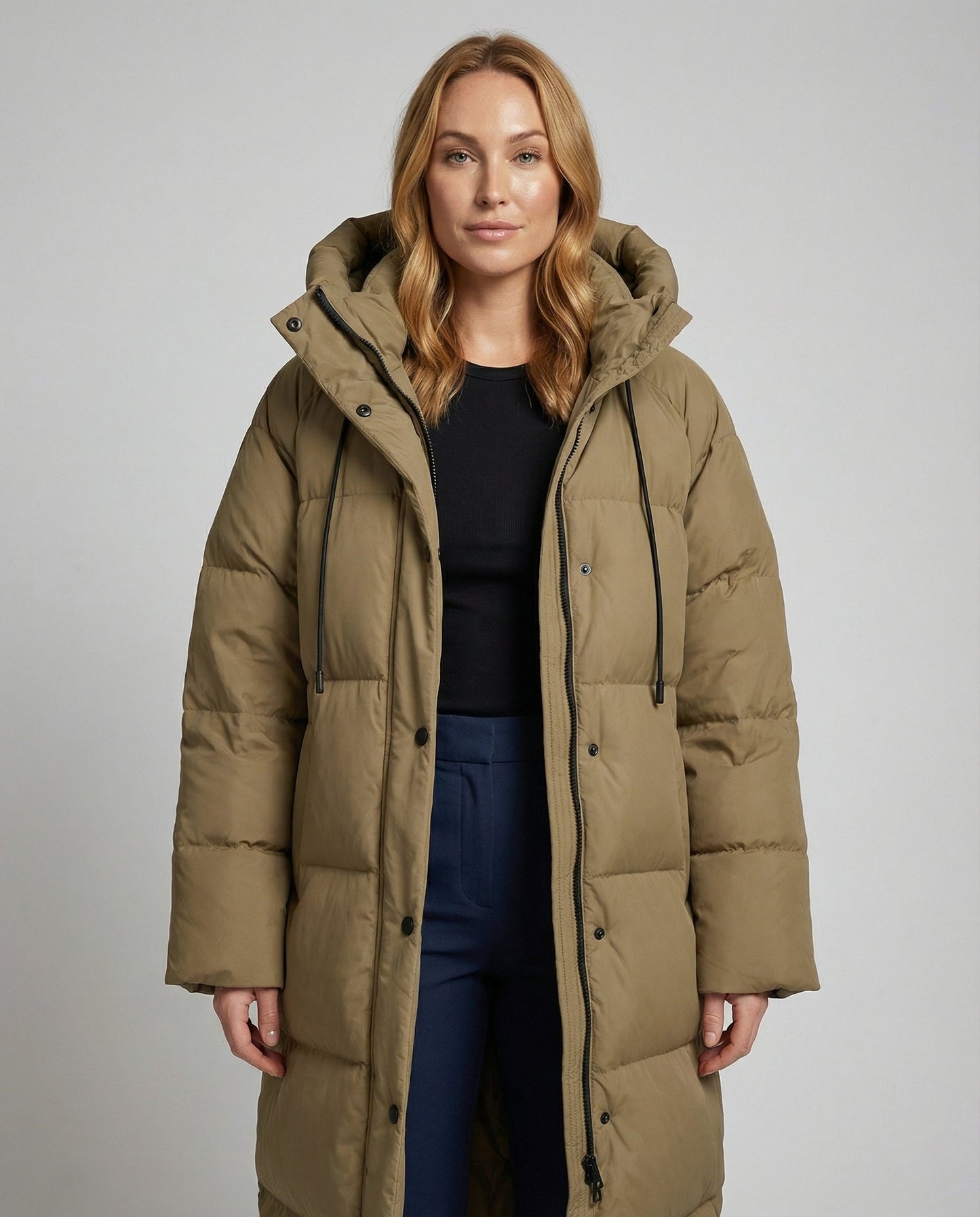 Damen Winterpufferjacke Lang - Eveloria