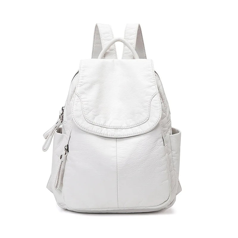 Eveloria Rucksack Gewaschenes Leder Braun