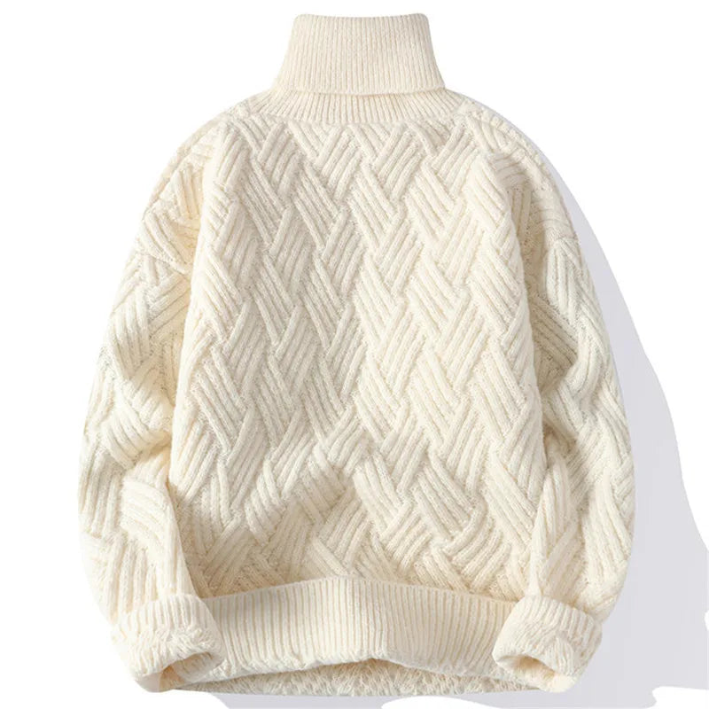 Herrenpullover Strukturdessin Elegantes Design