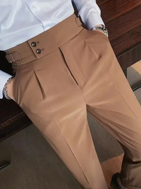 Eveloria Damen Chinohose Hochtailliert