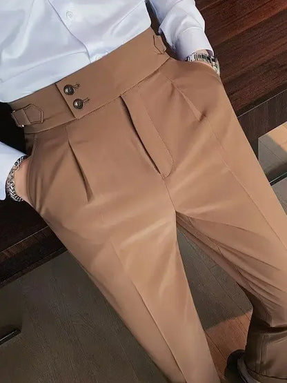 Eveloria Damen Chinohose Hochtailliert