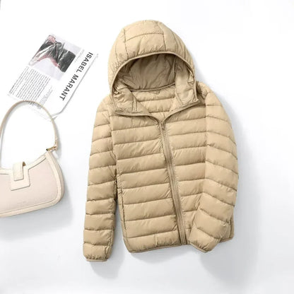 Damen Leichte Daunenjacke Herbst Winter