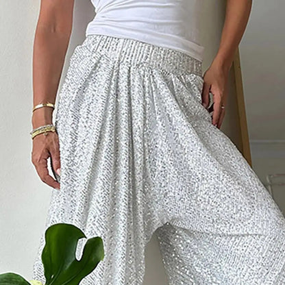 Damen Jogginghose Glitzer