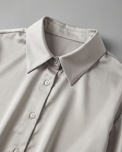 Damen Seidenbluse Elegantes Design Vintage Look