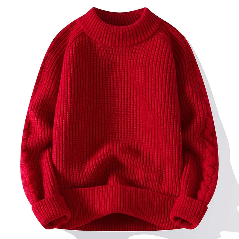 Herren Grobstrickpullover Klassisch