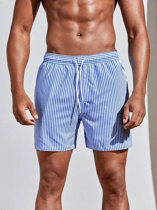 Herren Badeshorts Gestreift Sommer