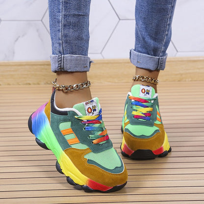 Bunte Damen Orthopädische Laufschuhe