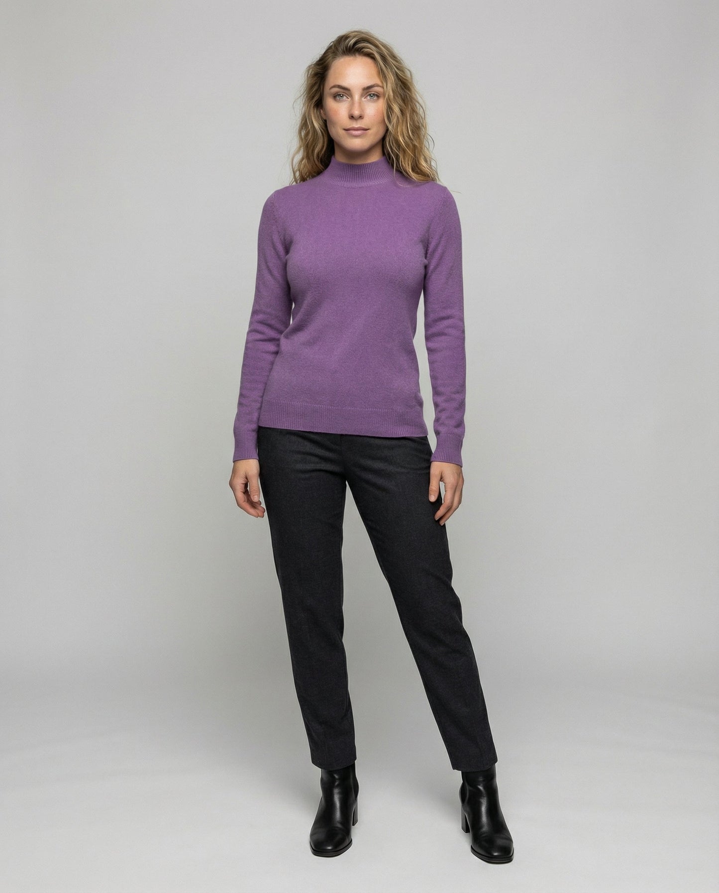 Damen Schurwolle Pullover Warm