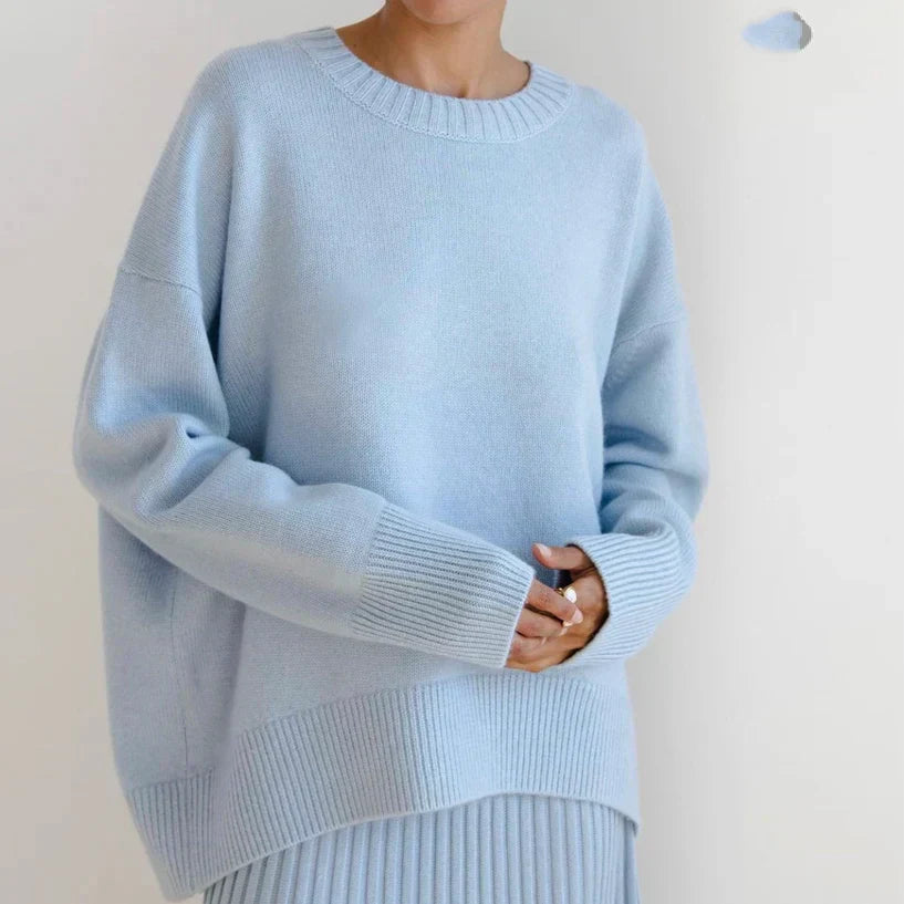 Damen Kaschmirpullover Einfach Elegant Weich Beige