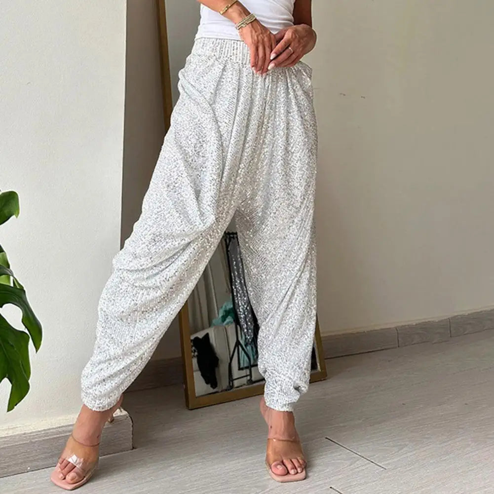 Damen Jogginghose Glitzer