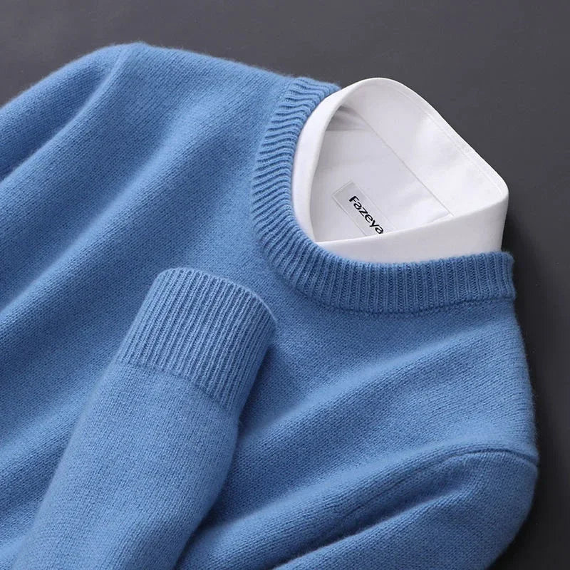 Herren Kurzarm-Pullover Warm