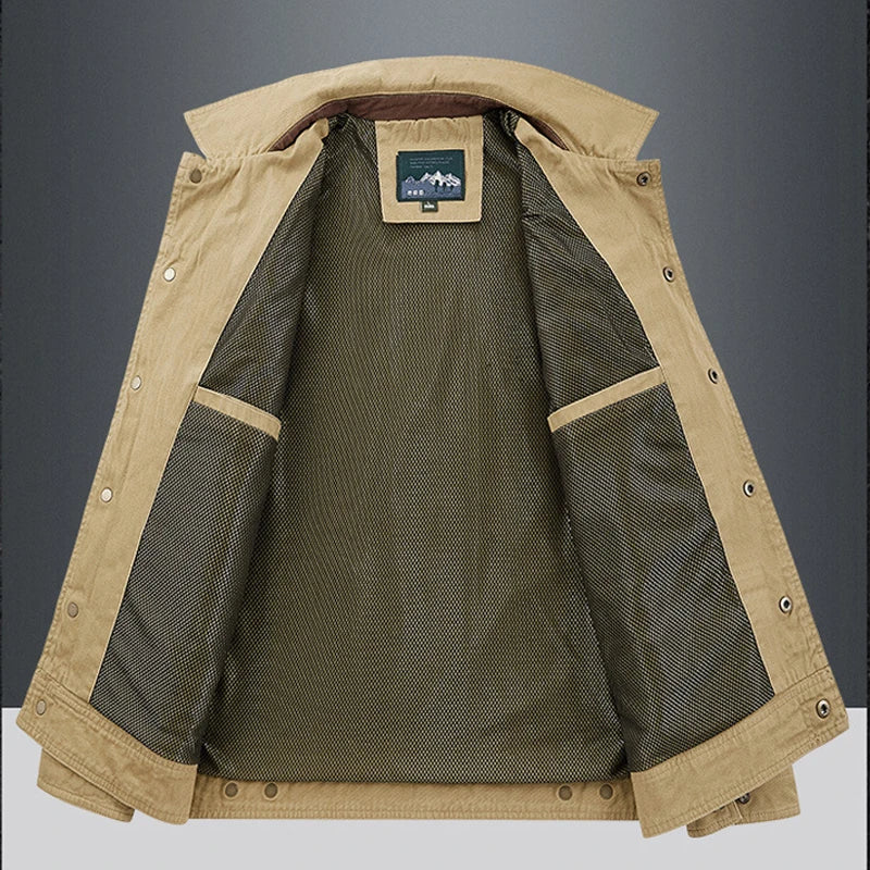 Herren Outdoorjacke Robustes Canvas