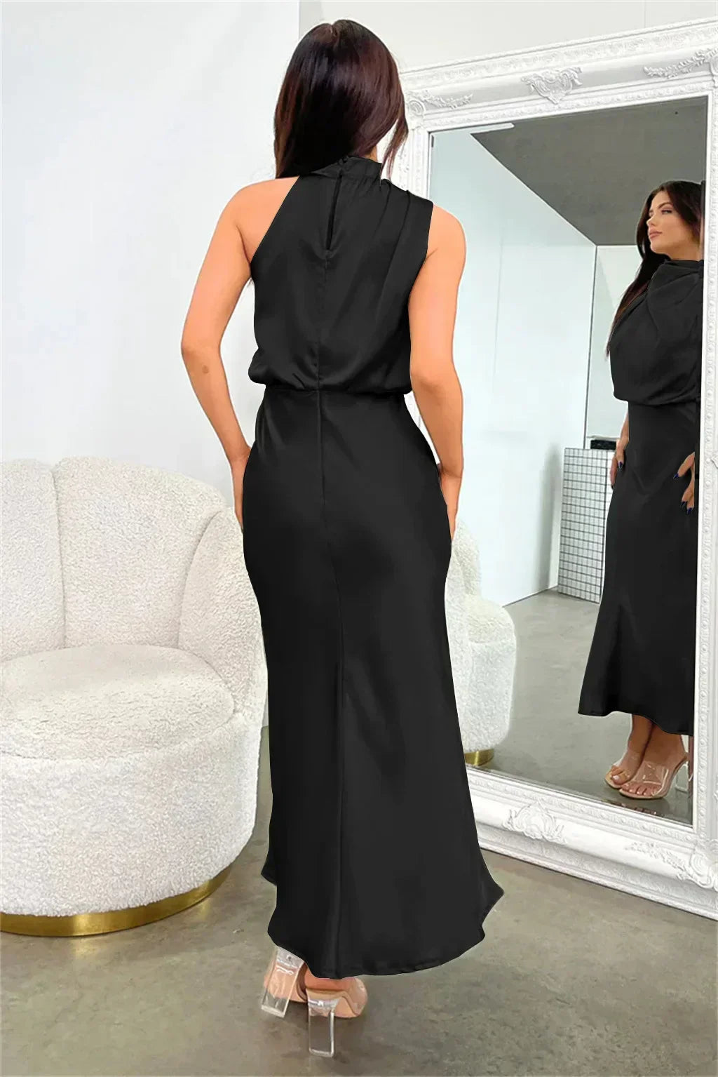 Damen Abendkleid Neckholder Schick