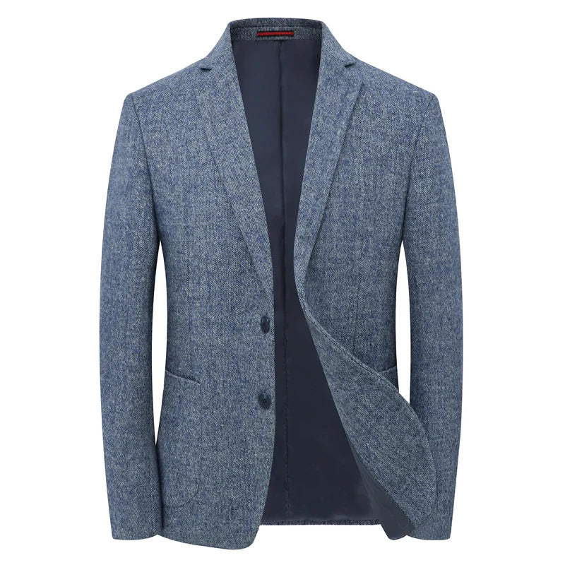 Herren Blazer Grau Elegantes Design