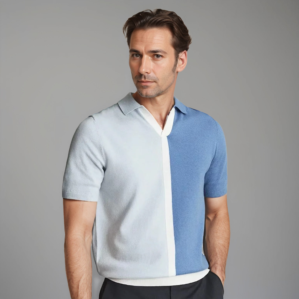 Pietro Herren Polo Klassisch Weiß